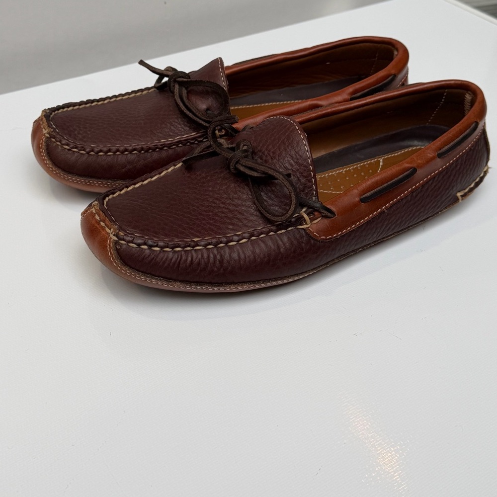 L.L. Bean Men's Leather Double-Sole Slippers, Leather-Lined, 8